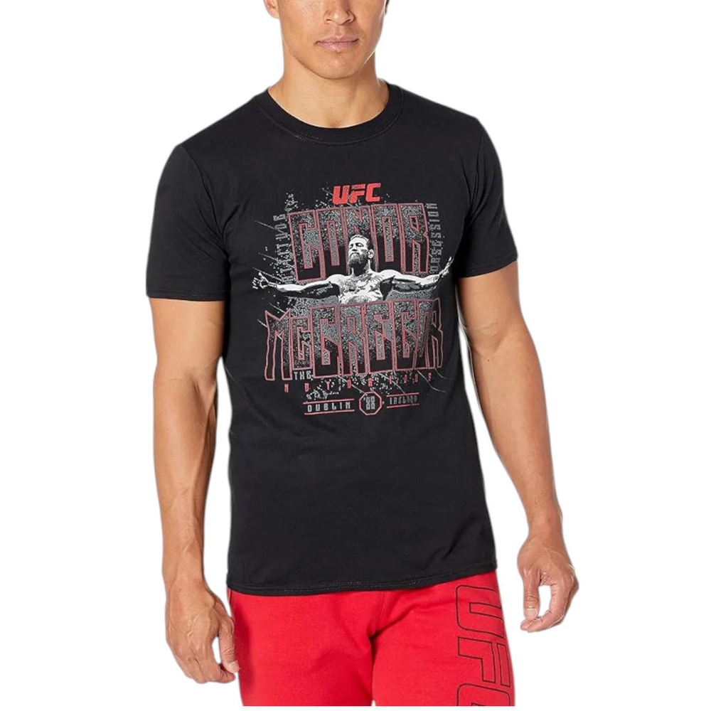 UFC Men's Conor McGregor Arms Out T-Shirt Black